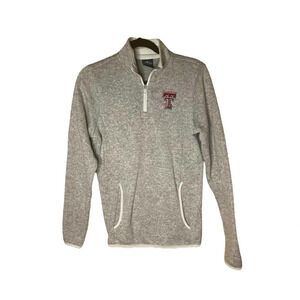 Charles River Apparel Women's Texas Tech Gray 1/4 Zip Up Pullover Size Small